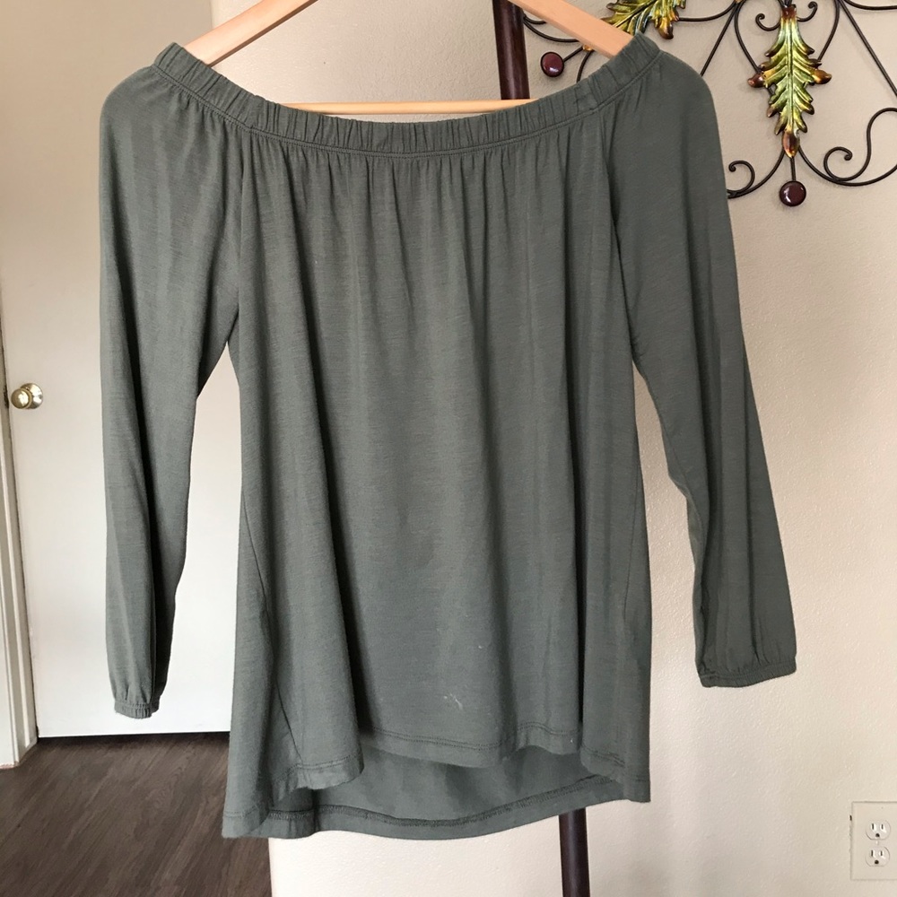 Green blouse